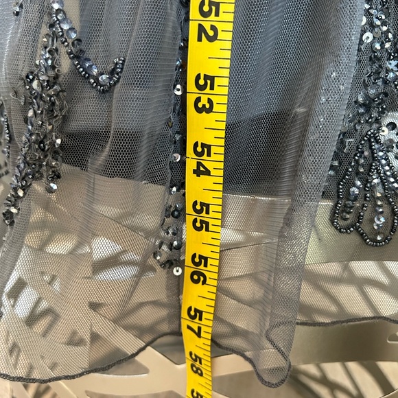 Pissarro Nights Ash Blue Sequin Gown - Picture 9 of 14